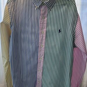 Polo by Ralph Lauren Multi-Stripe Button-Down Shirt - Pastel Multi